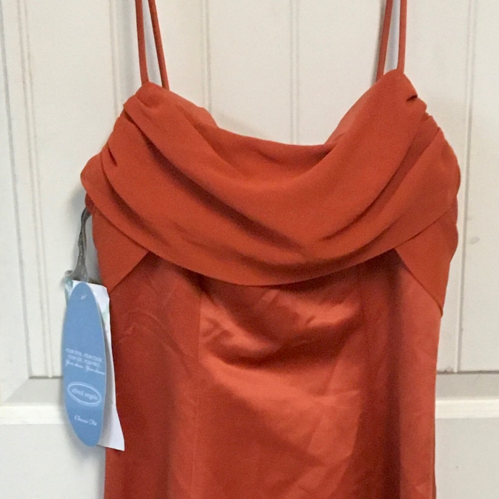 Burnt orange NWT prom dress Alfred Angelo